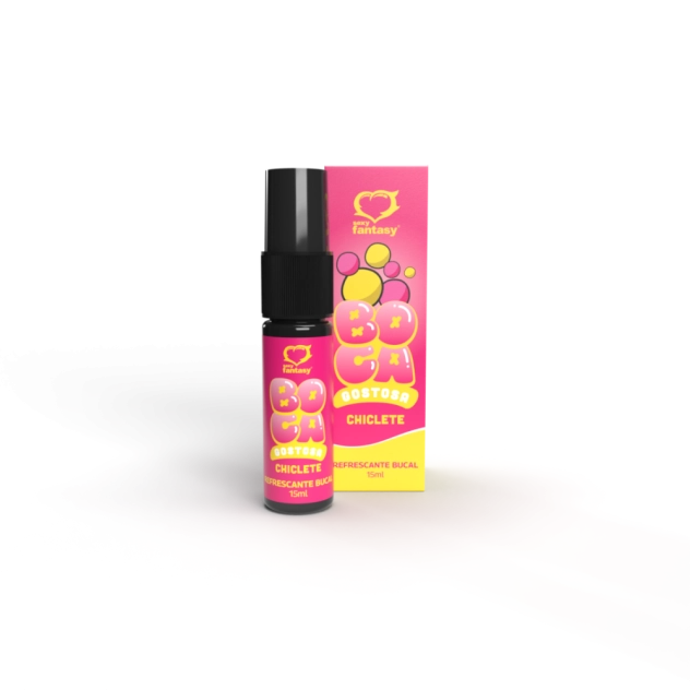 Boca Gostosa Refrescante Bucal Sabor Chiclete para Delicioso Sexo Oral 15ml Sexy Fantasy