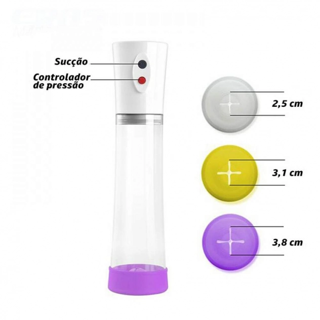 Bomba Peniana Elétrica com 3 Anéis