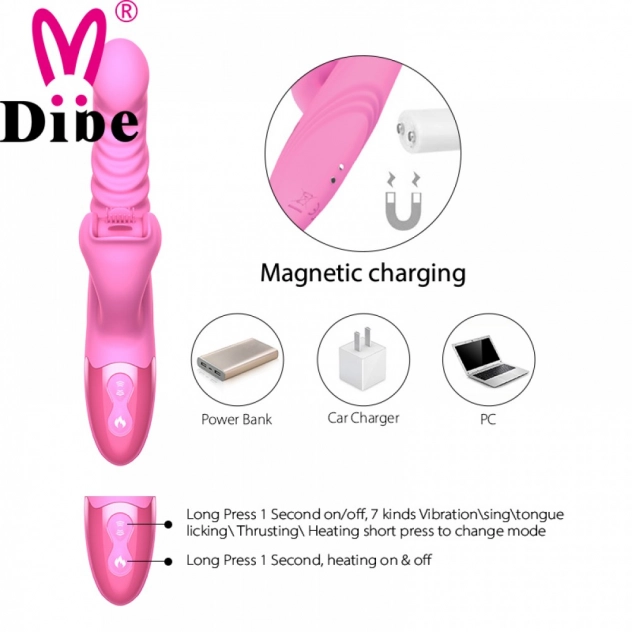 Dibe Diana Vibrador Feminino Com Língua Estimuladora Clitoriana 7 Vibrações