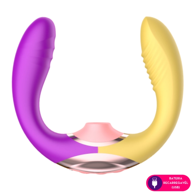 Estimulador 3 em 1 Vai e Vem - Sucção - Vibrador