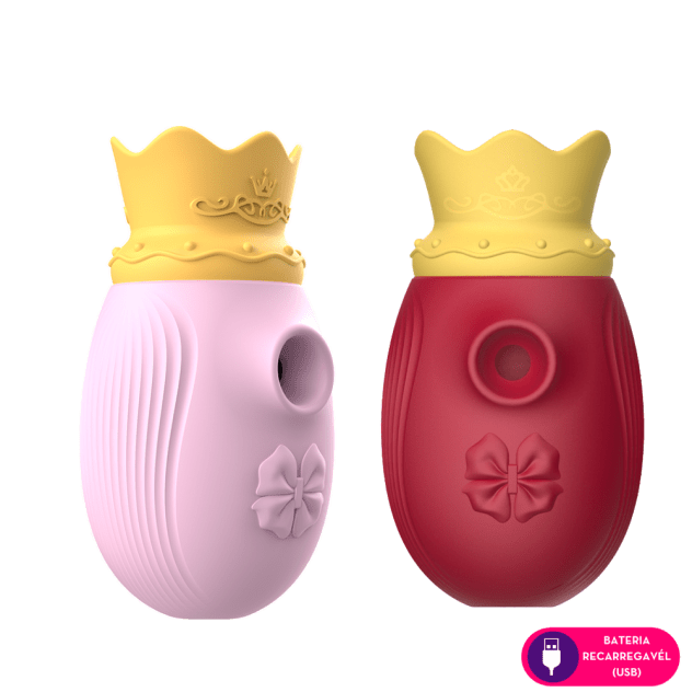 Little King Sugador e Estimulador Duplo por Ondas de Pressão