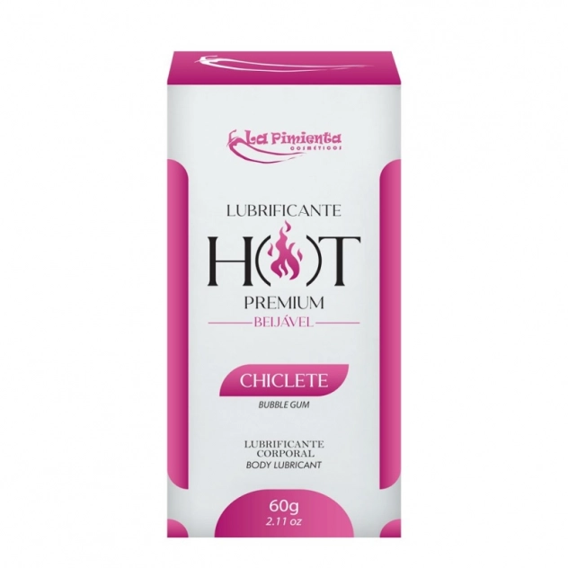 Lubrificante Beijável Hot Premium Chiclete 60 g La Pimienta 