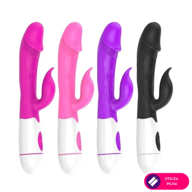 Vibrador Rabbit em Formato de Glande com Veias