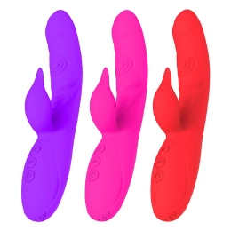 Dino G Vibrador de Ponto G e Clitóris com Dedilhar e Tapping