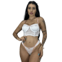 Conjunto Sensual com Alça Ajustável Ladies Lingerie Moda Intima