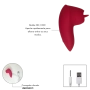 Língua Mágica Estimulador Clitoriano Recarregável com Toque Aveludado 