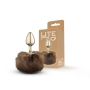 Plug Anal Lite Plug Com Rabo Pompom Tamanho P 6,8 x 3,2 cm 17g - Sexy Fantasy