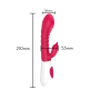 Vibrador Ponto G com Relevo Texturizado e Estimulador Clitoriano com Textura 12 Modos de Vibração