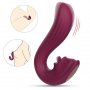 Vibrador Ponto G e Simulador de Sexo Oral com Língua Velvet Kiss - S-Hande