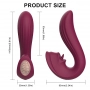 Vibrador Ponto G e Simulador de Sexo Oral com Língua Velvet Kiss - S-Hande