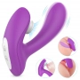 Vibrador Ponto G e Sugador de Clitóris com 9 Modos de Vibração e Pulsação Tricker - S-Hande