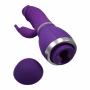 Vibrador Rabbit em Formato de Glande com Textura